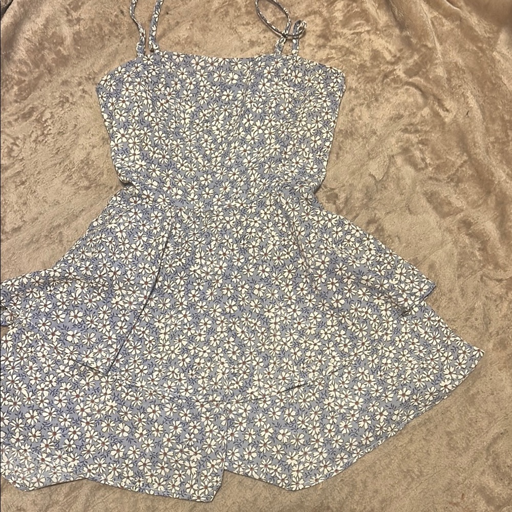 Floral Blue Dress